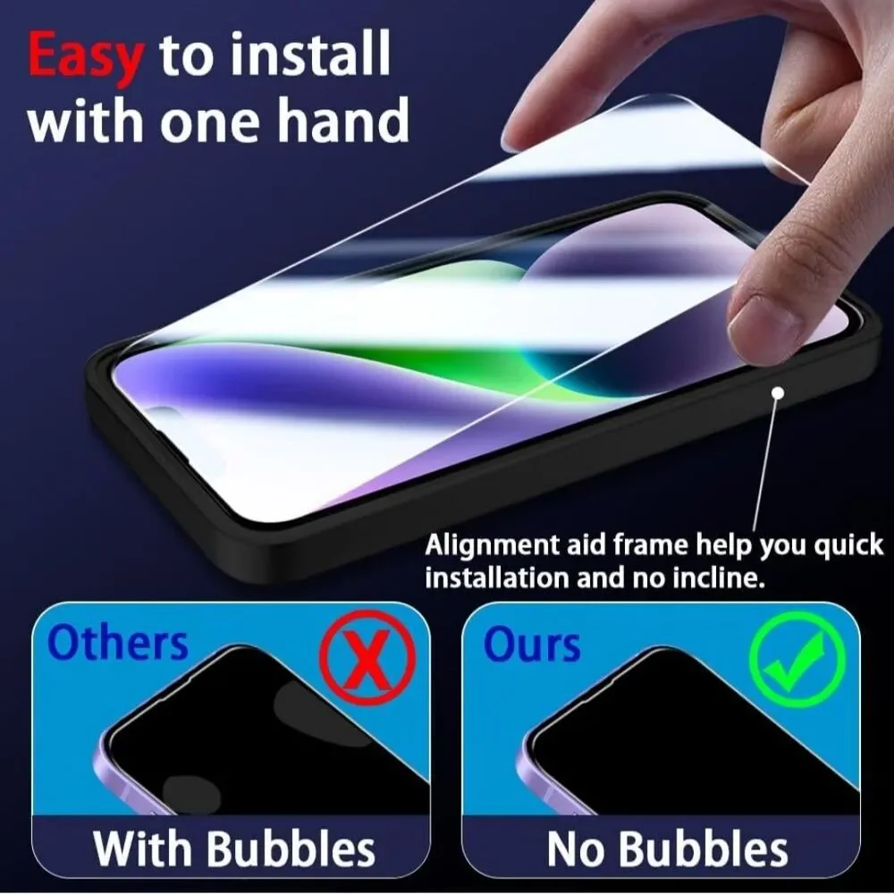 Screen Protector for Iphone 14, 6.1 Inch 9H Hardness Tempered Glass-3 Pack